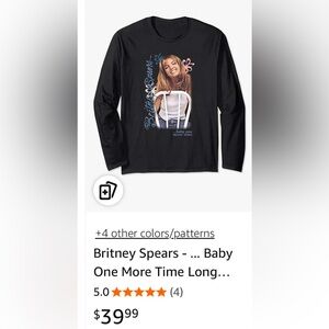 NEW-Britney Spears
 3 XL LONG SLEEVE 
official licensed merchandise